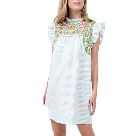 Sister Mary Embroidered Short Sleeve Women's Dress