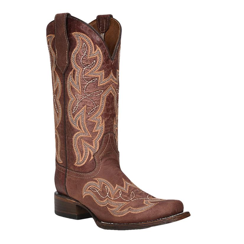  Corral Boots Women's Brown Embroidery Boots