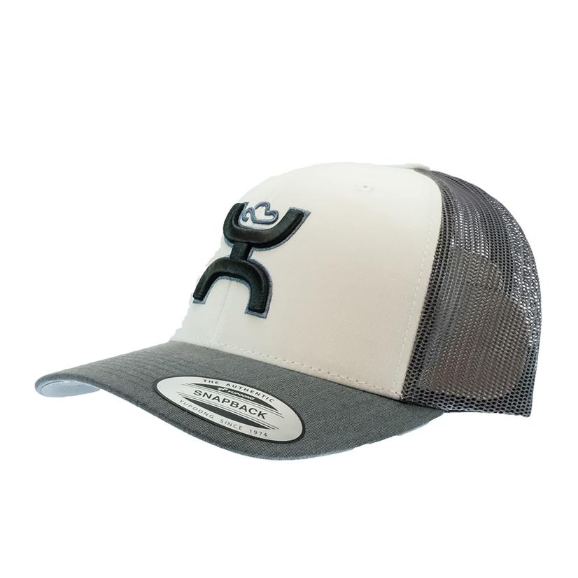  Hooey Grey And White Sterling Trucker Cap