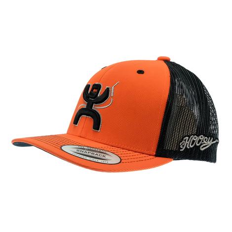 Hooey Arch Orange Black Trucker Hat
