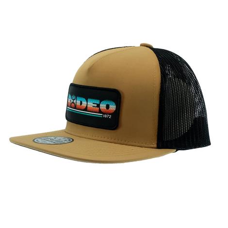 Hooey  Rodeo Tan Black Trucker Hat 