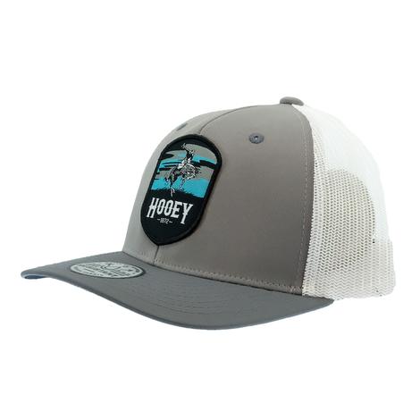 Hooey Cheyenne Grey White Trucker Hat