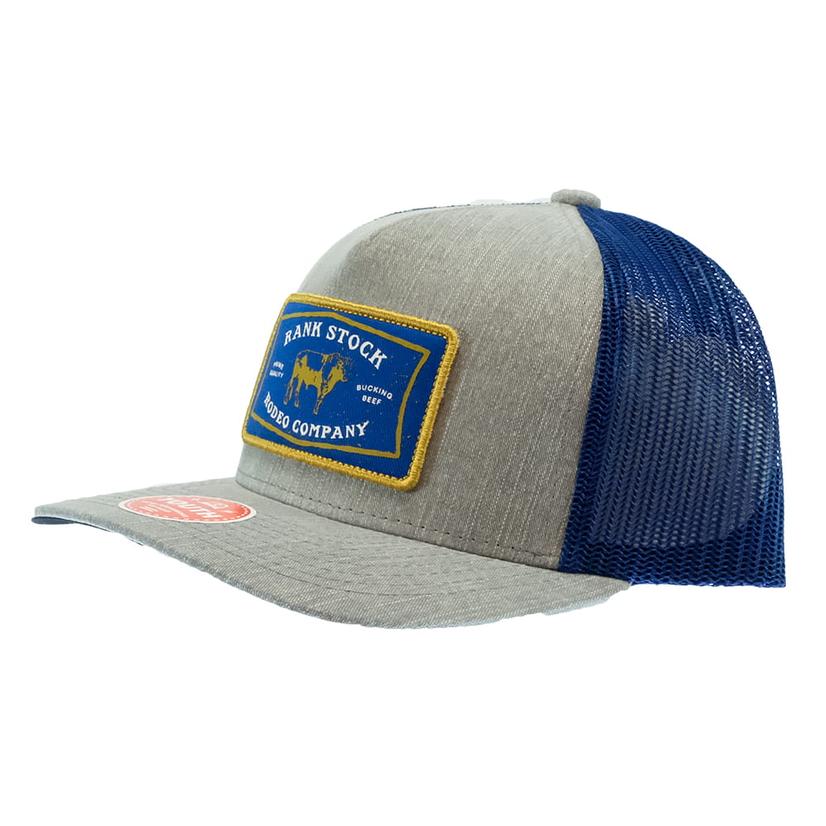  Hooey Rank Stock Grey Blue Trucker Youth Hat