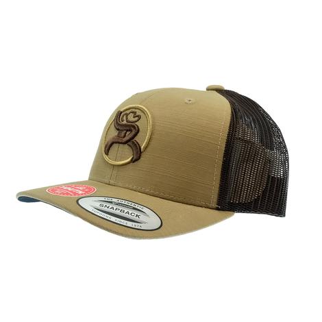 Hooey Strap Roughy Tan Brown 6Panel Trucker Youth Cap