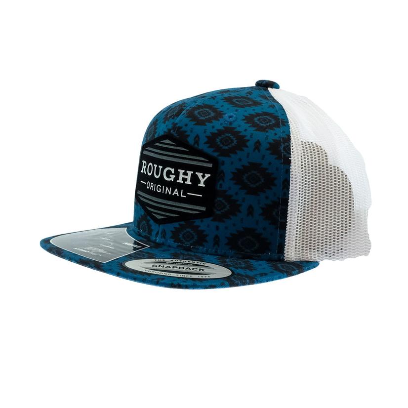  Hooey Tribe Roughy Blue White 6panel Trucker Youth Cap