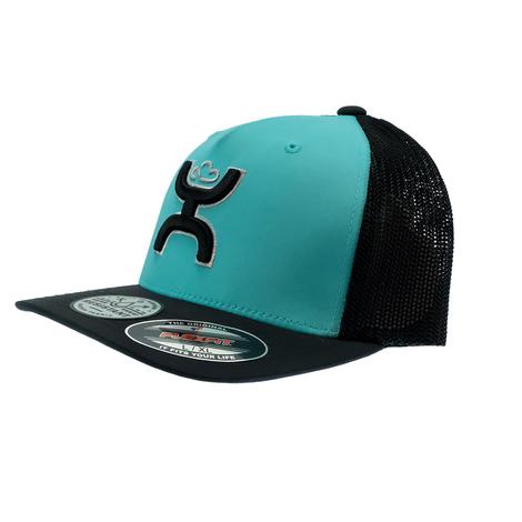 Hooey Coach Turquoise Black 5Panel Flexfit Cap