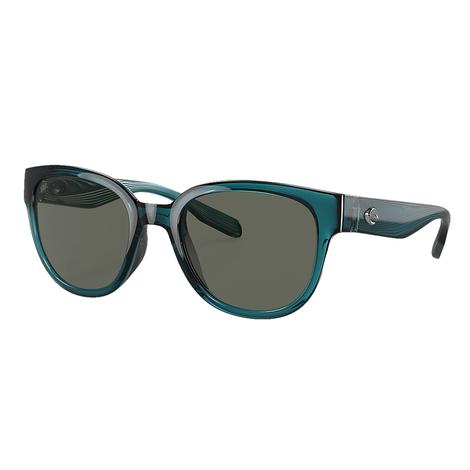 Costa Grey Salina 580G Teal Frame Sunglasses 