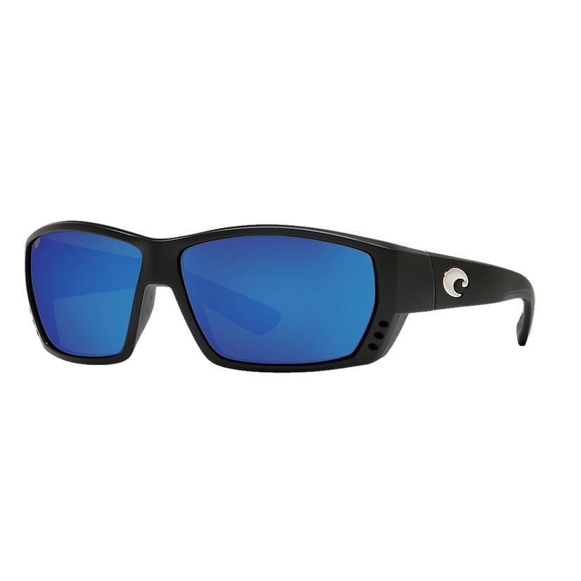  Costa Tuna Alley Readers 1.50 Blue Mirror 580p Matte Black Grey Blue Mirror C- Mate Sunglasses