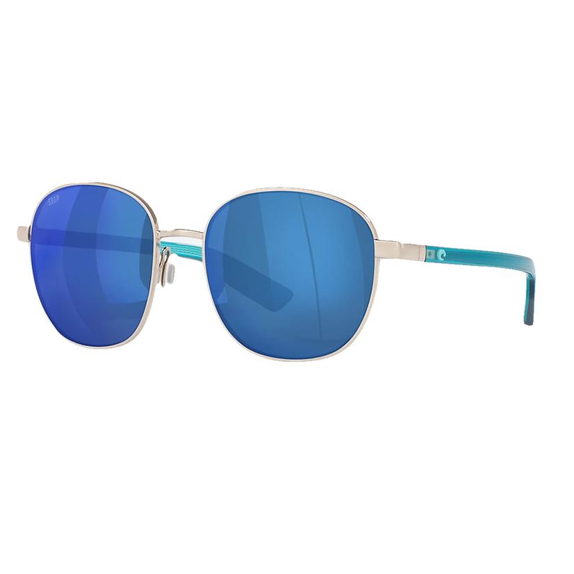  Costa Turquoise Egret Blue Mirror Sunglasses