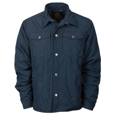 STS Ranchwear Blue Quilted Men's Jacket