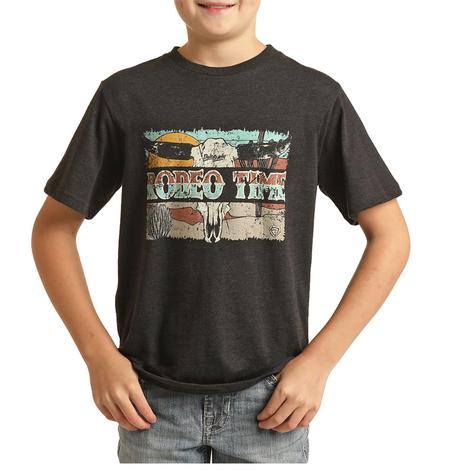 Rock and Roll Boys Rodeo Time Graphic T-Shirt