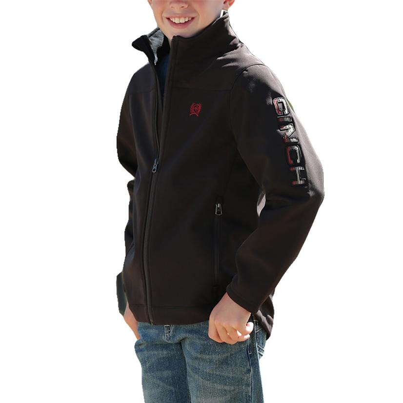  Cinch Brown Bonded Logo Boy's Jacket