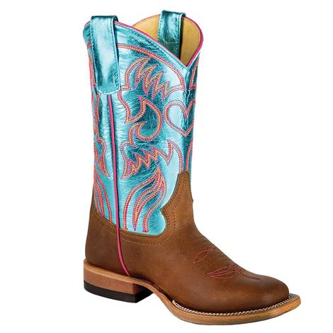 Macie Bean Honey Crazy Horse Girl's Boots