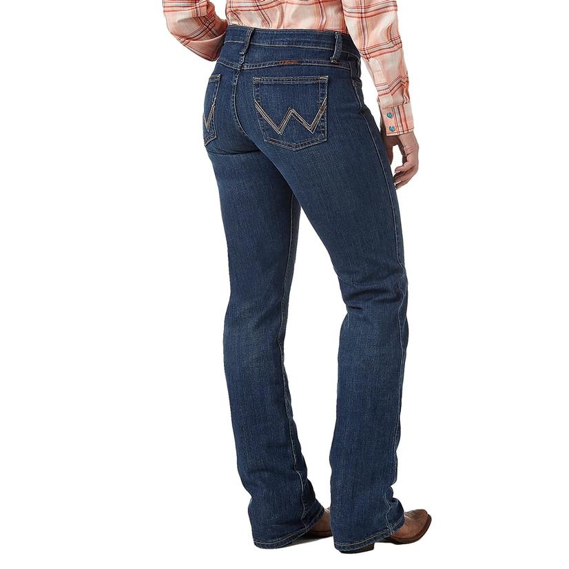  Wrangler Q- Baby Ultimate Riding Jean Mid- Rise Boot Cut Women's Jeans - Tuff Buck