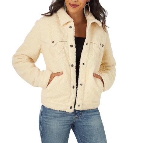 Wrangler Cream Sherpa Women's Jacket