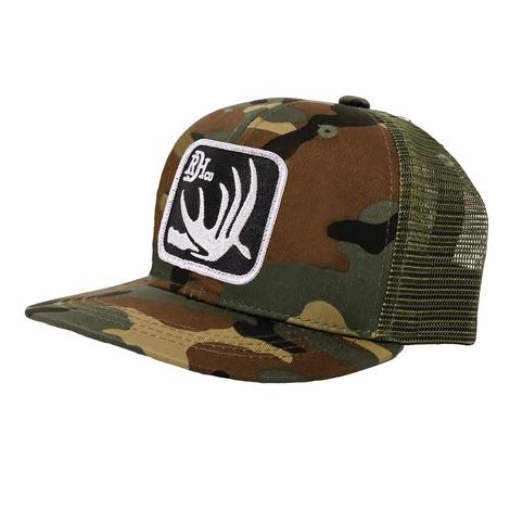 Red Dirt Hat Co Camo Deer Shed Meshback Youth's Cap 