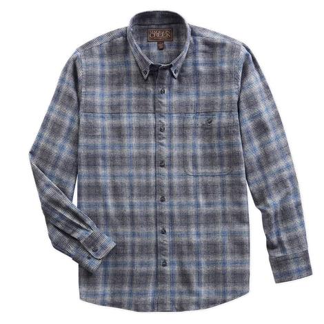 Madison Creek Grey Branch Woven Long Sleeve Button-Down Men's Shirts 