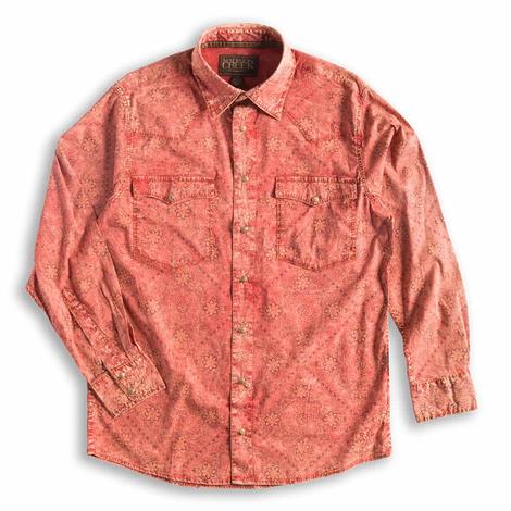 Madison Creek Outfitters Red Bandana Bisley Men's Long Sleeve Shirt