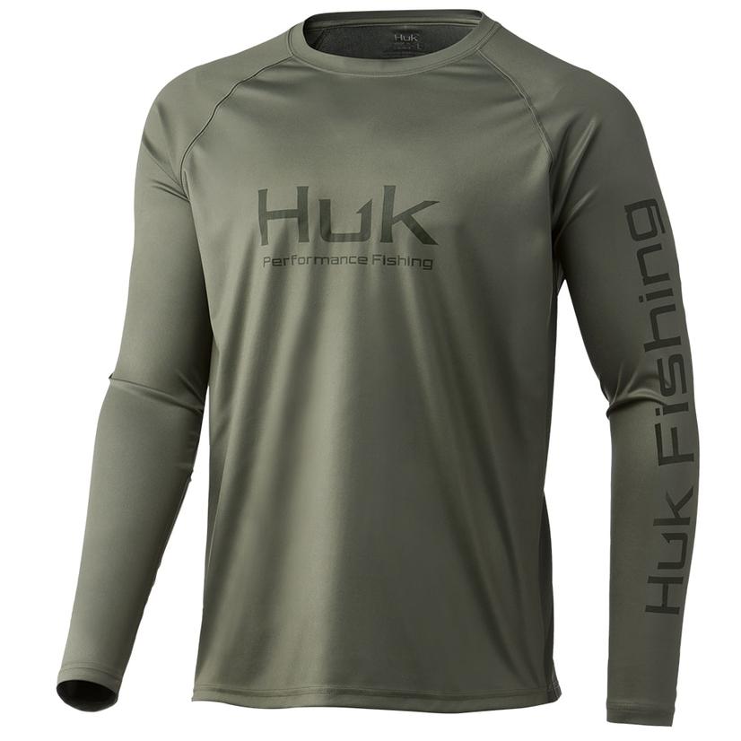  Huk Moss Vented Pursuit Long Sleeve Men's Shirt