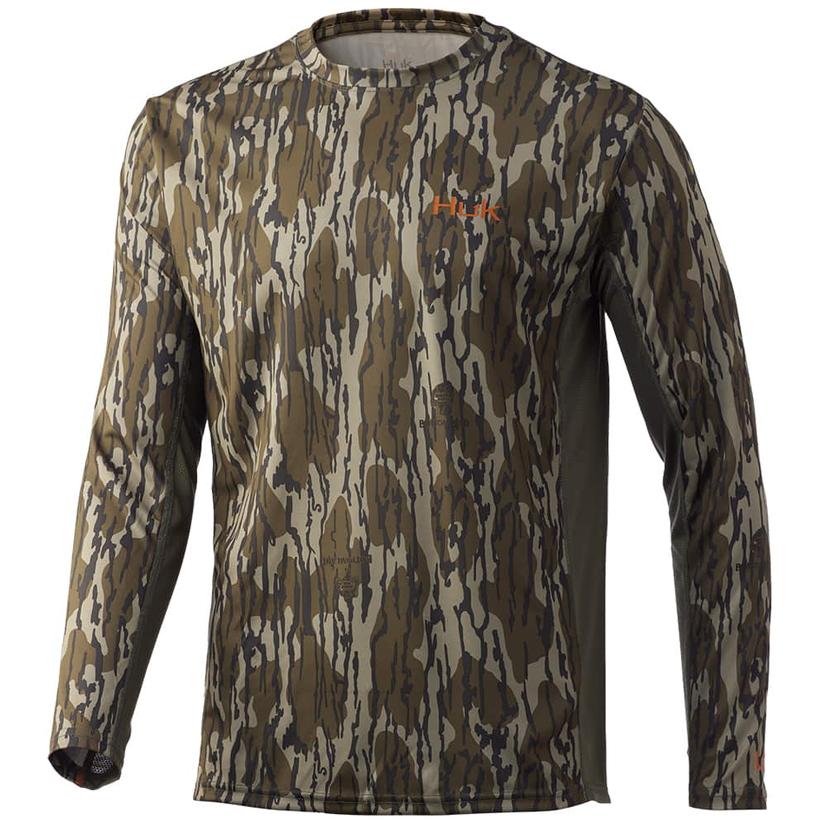 Huk Mossy Oak Icon X Bottomland Long Sleeve Men's Shirt