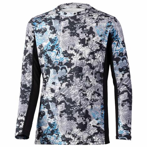 Huk Perigan Icon X Tide Change Long Sleeve Boys Shirt 