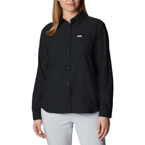 Columbia Women's Sun Drifter Woven Long Sleeve Shirt - Black
