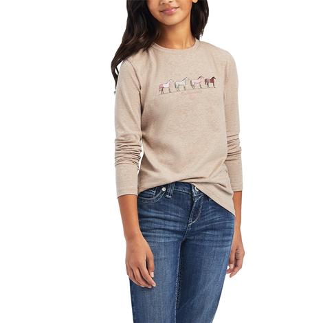 Ariat Different Color Girls Long Sleeve T-Shirt