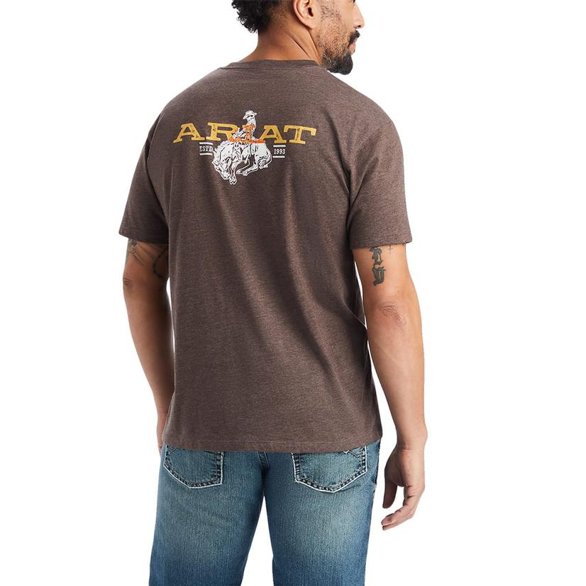  Ariat Bronc Buster Short Sleeve Men's T- Shirt