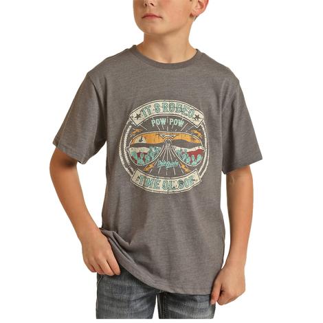 Rock and Roll It's Rodeo Time Boys T-Shirt