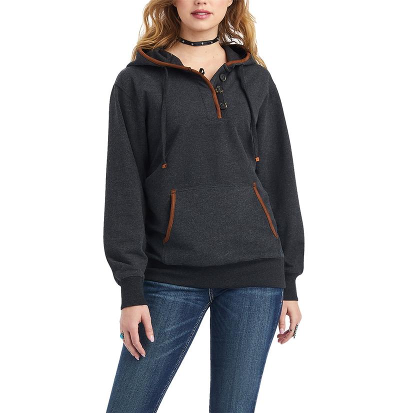  Ariat Charcoal R.E.A.L Elevated Women's Hoodie