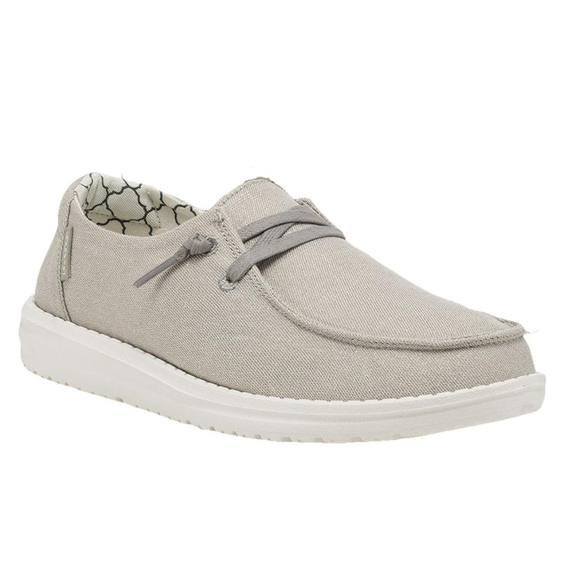  Hey Dude Grey Wendy Sparkling Pearl Women's Shoes