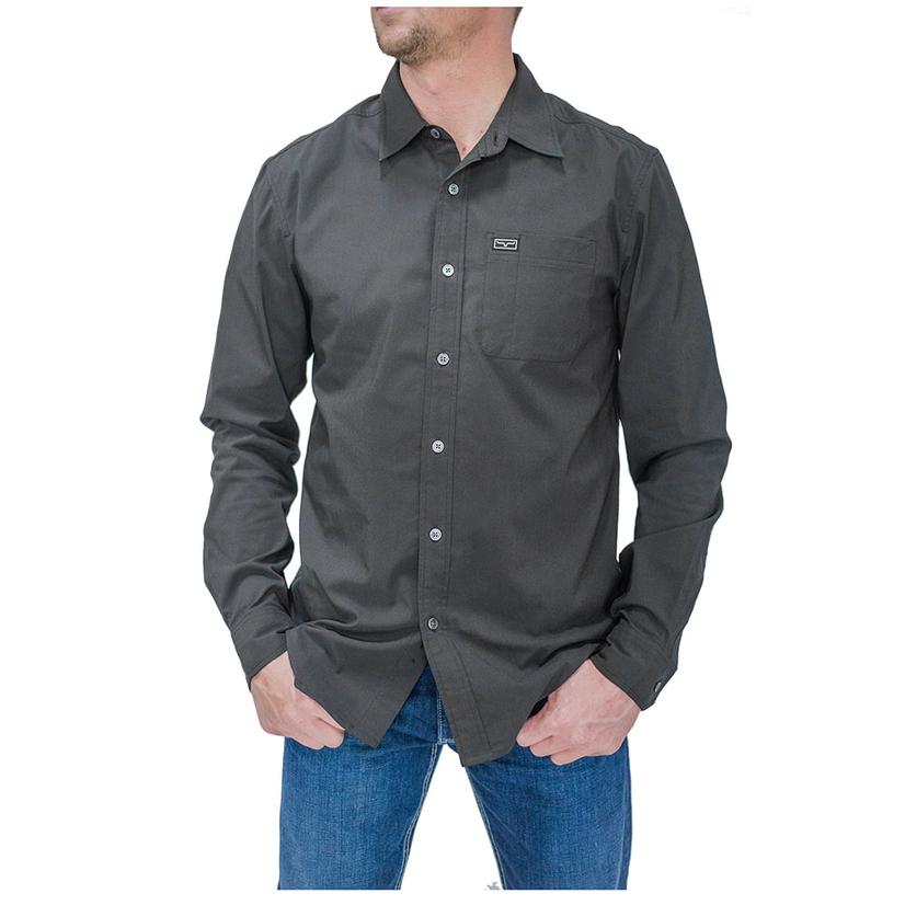  Kimes Ranch Black Linville Long Sleeve Men's Shirt