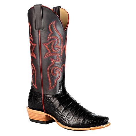 Macie Bean Black Caiman Women's Boots