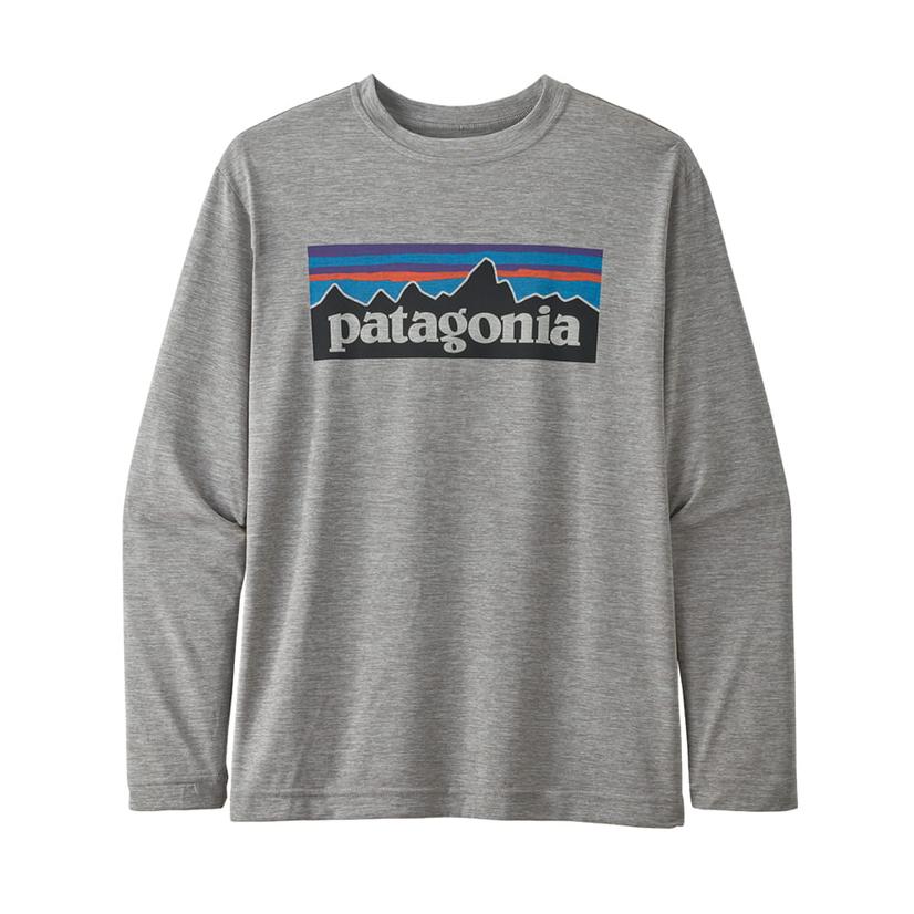  Patagonia Boys Grey Cap Cool Long Sleeve Shirt