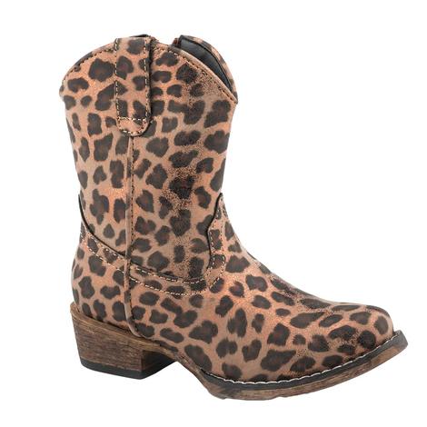 Roper Leopard Snip Toe Toddler Boot