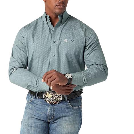 Wrangler Olive George Strait Men's Long Sleeve Shirt