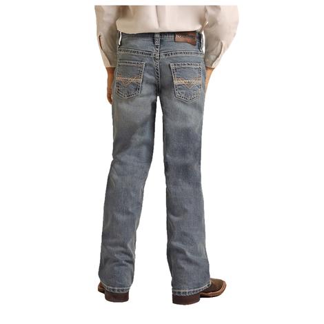 Rock And Roll Boy's Bootcut Light Vintage Jeans