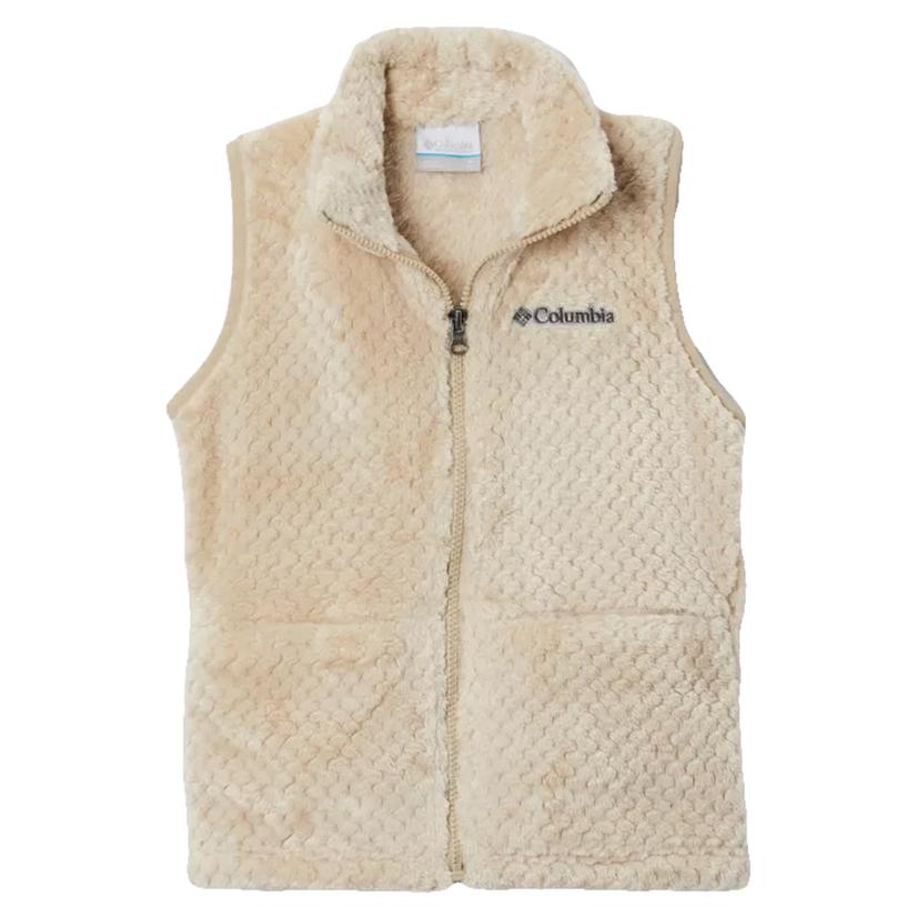  Columbia Sherpa Ancient Fossil Fire Side Girls Vest