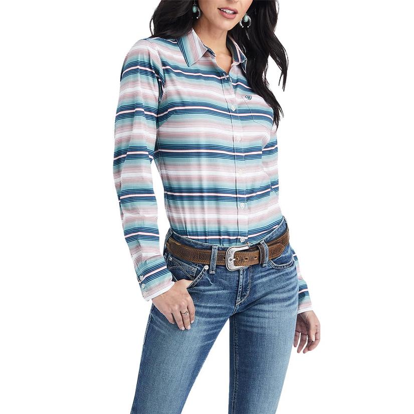  Ariat Stripe Kirby Stretch Long Sleeve Women's Shirt