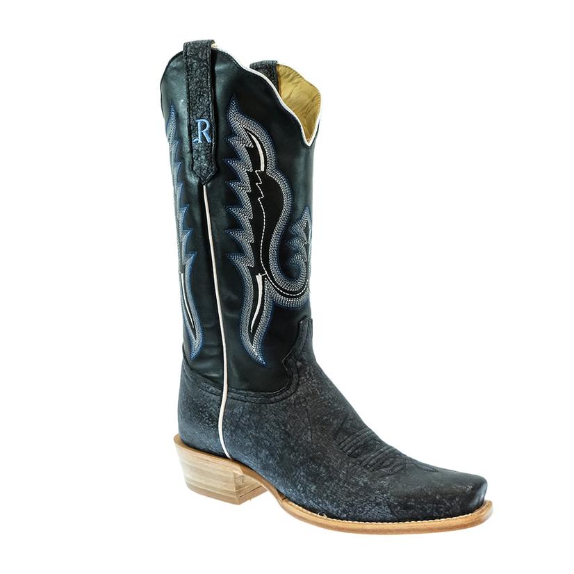  R.Watson Midnight Blue Cape Buffalo Ladies Boots