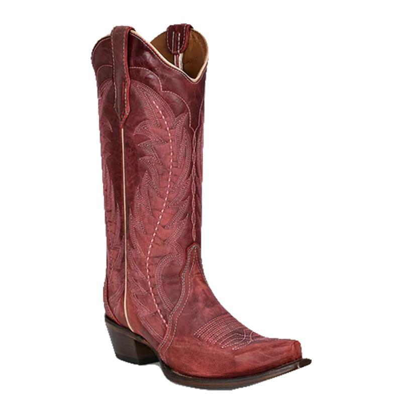  Corral Boots Women's Red Embroidery & Triad Boots
