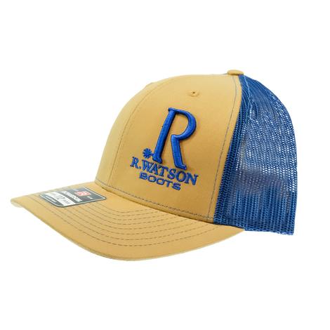 R. Watson Yellow and Blue Logo Cap