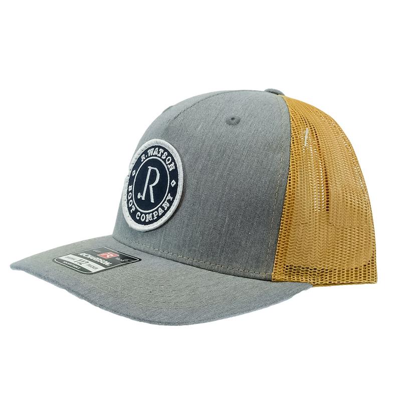  R.Watson Grey And Yellow Patch Cap