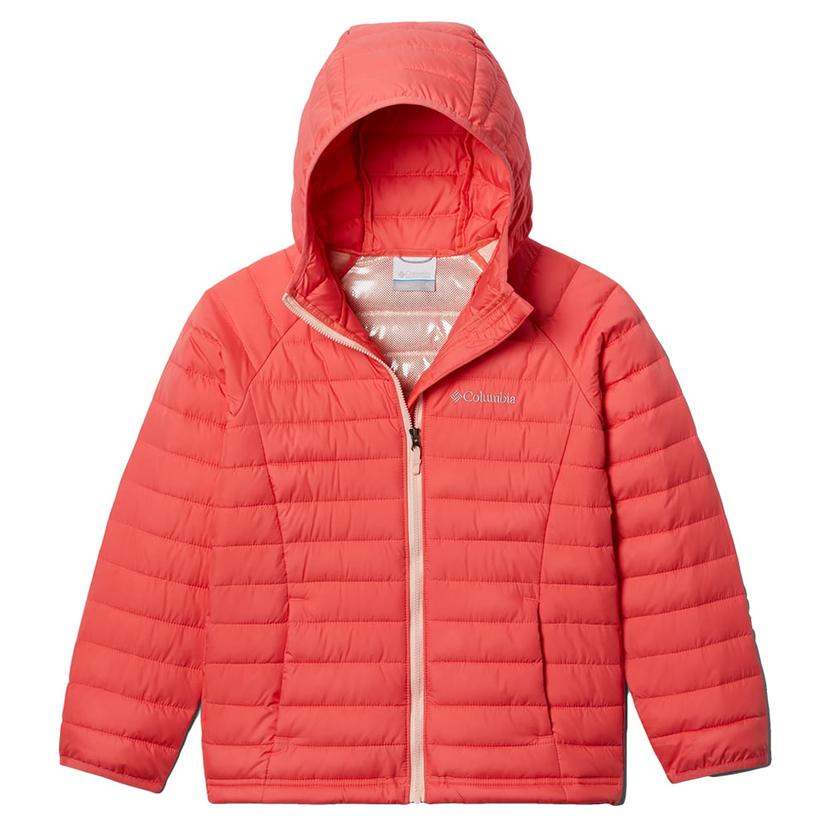  Columbia Powder Lite Girl's Insulated Jacket - Blush Pink
