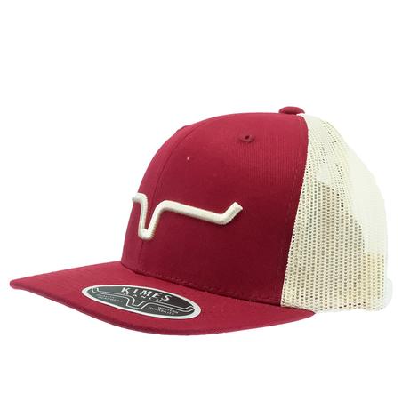 Kimes Ranch Red and Beige Weekly Trucker Cap