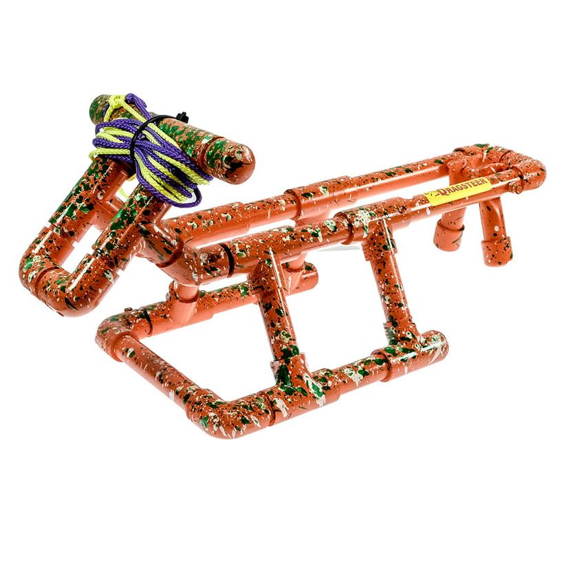The Micro Dragsteer Roping Dummy ORANGE/GREEN