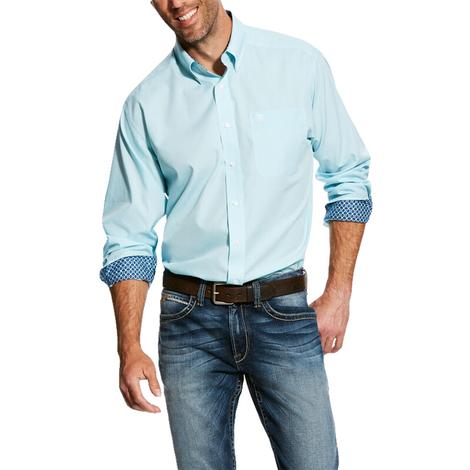 Ariat Solid Pinpoint Oxford Long Sleeve Men's Shirt
