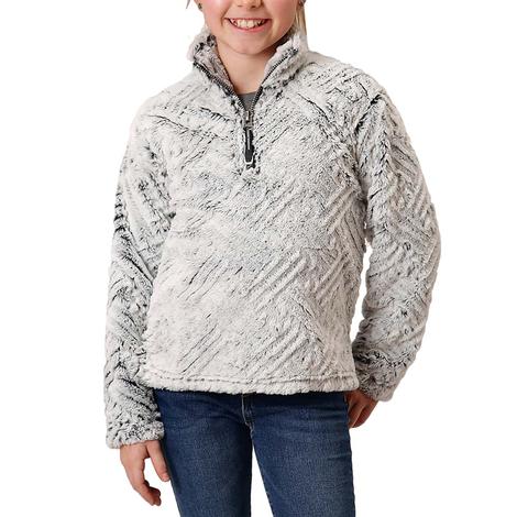 Roper Textured Polar Fleece Girls Jacket