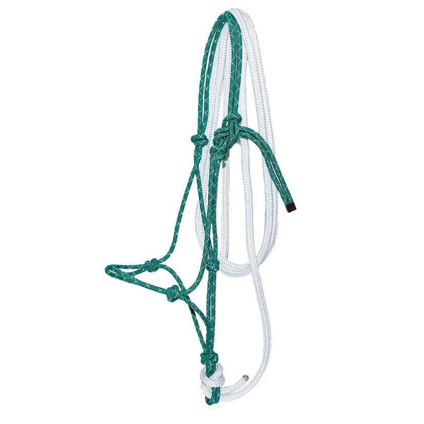 Steele Halters 12 Foot Lead and Halter GREEN/WHITE