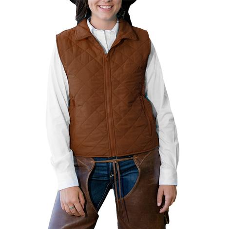 Wyoming Traders Chocolate Savannah Quilted Women's Vest